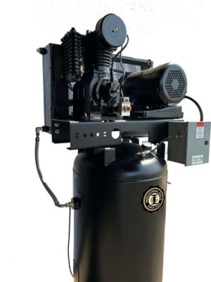 Image showing  7.5 HP 80 gal. Vertical Air Compressor, 208 to 230V, 1 Phase, 60 Hz, 24 CFM