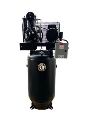 Industrial Gold 5 HP 80 gal. Vertical Air Receiver, 208 to 230V, 1 Phase, 60 Hz, 18 CFM at 175 PSI