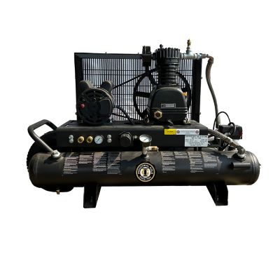 Industrial Gold 2 HP Wheel Barrow Style Portable Air Compressor, 110V, 60 Hz, 10 gal. Tank, 6 CFM at 125 PSI