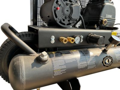 Image showing  2 HP Wheel Barrow Style Portable Air Compressor, 110V, 60 Hz, 10 gal. Tank, 6 CFM at 125 PSI