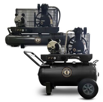 Image showing  2 HP Wheel Barrow Style Portable Air Compressor, 110V, 60 Hz, 10 gal. Tank, 6 CFM at 125 PSI