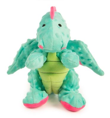 Image showing  Dragons Squeaky Plush Dog Toy, Chew Guard Technology, Seafoam, Large