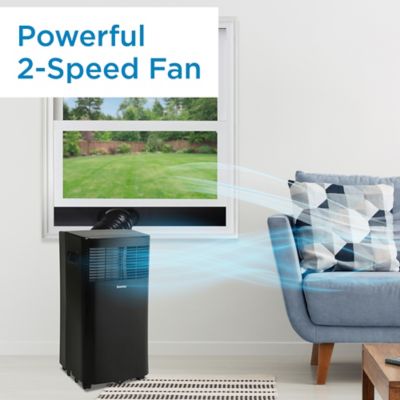 Image showing  115V 3-in-1 Portable Air Conditioner, 150 sq. ft., 9,000 BTU (5,000 SACC), Black