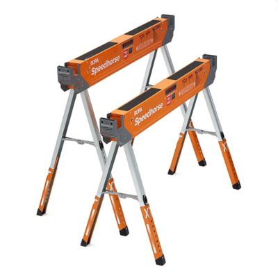 Bora 45 in. x 36 in. 3,000 lb. Capacity Height-Adjustable Speedhorse Sawhorse, 2-Pack