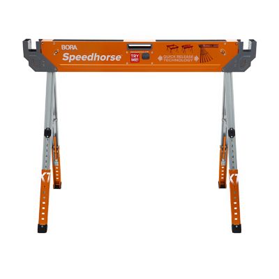 Image showing  45 in. x 36 in. 3,000 lb. Capacity Height-Adjustable Speedhorse Sawhorse, 2-Pack