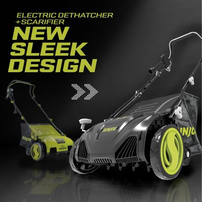Image showing  Electric Lawn Dethatcher with Collection Bag