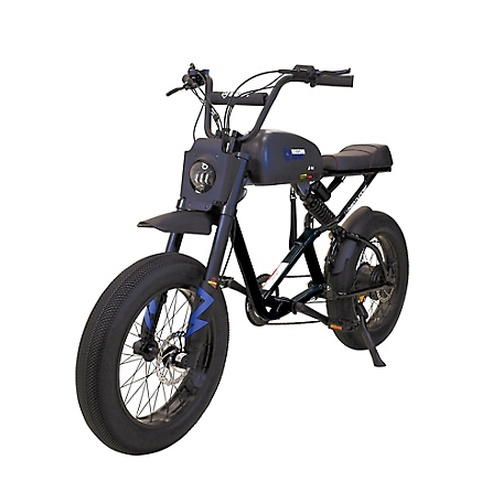 Massimo 20 in. Fat Tire E-14 Urban Runner Electric Bike for Adults. 7 Speed Shimano Gears - Matte Black