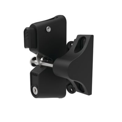 Image showing  Locking Gravity Latch with Two-Sided Key Entry, Black