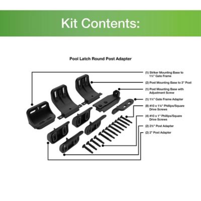 Image showing  Round Post Adapter Kit for Pool Latch