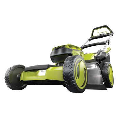 Snow Joe 22 in. 48V Cordless Electric ION+ Self-Propelled Push Lawn Mower Kit I have been used to gas-powered mowers since I was a teen mowing my dad's lawn