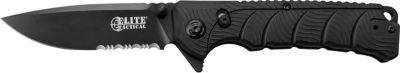 Elite Tactical 3.6 in. Half-Serrated Backdraft Folding Knife