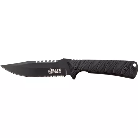 Elite Tactical 5" Backdraft Half-Serrated Fixed Blade Knife Knives