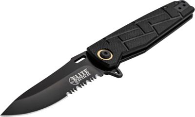Image showing  3.5 in. Half-Serrated Readiness Knife, Black