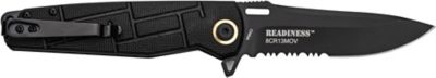 Image showing  3.5 in. Half-Serrated Readiness Knife, Black