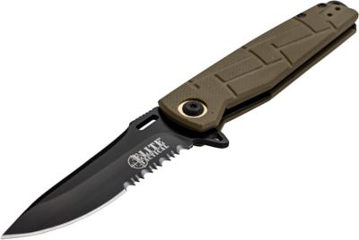 Image showing  3.5 in. Half-Serrated Readiness Knife, Tan