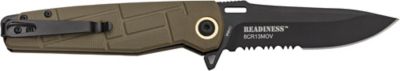 Image showing  3.5 in. Half-Serrated Readiness Knife, Tan