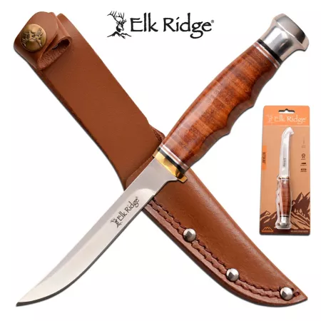 Elk Ridge 4" Outskirt Fixed Blade Knife ER-200-30LBR Knives