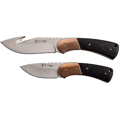 Elk Ridge 3.5 in. and 2.5 in. Pursuit Fixed Blade Knife Set at