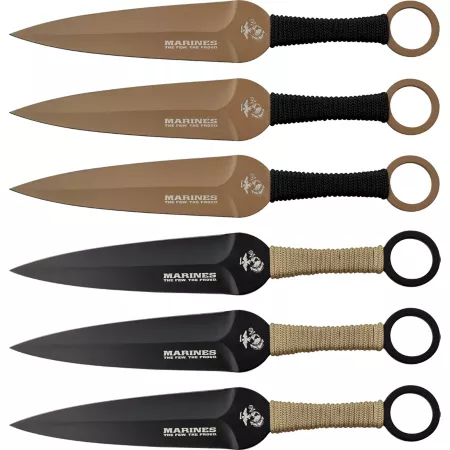 Throwing Academy USMC 5.5" Throwing Knife Set M-T001-6CS Knives