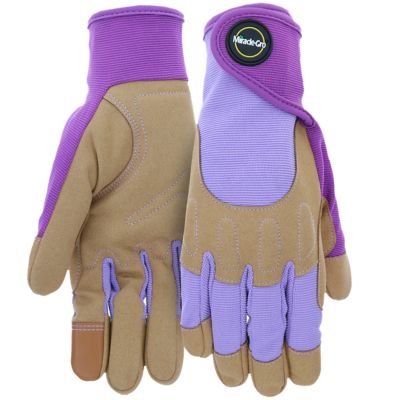 Miracle-Gro High-Dexterity Synthetic Leather Gloves, 1 Pair