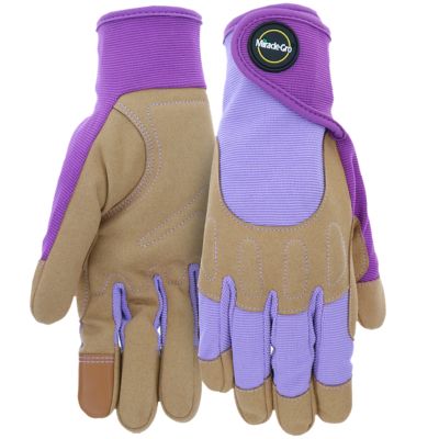 Miracle-Gro Women's Synthetic Leather High-Dexterity Gloves, 1-Pair