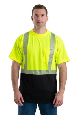 Berne Men's Hi-Vis Colorblock Class 2 T-Shirt