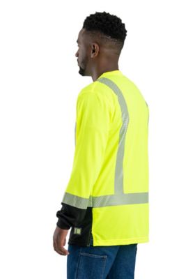 Image showing  Men's Long-Sleeve Hi-Vis Colorblock Class 3 T-Shirt