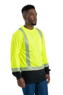 Image showing  Men's Long-Sleeve Hi-Vis Colorblock Class 3 T-Shirt