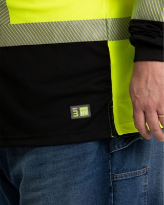 Image showing  Men's Long-Sleeve Hi-Vis Colorblock Class 3 T-Shirt