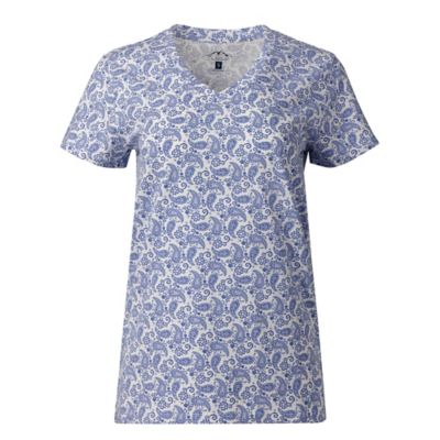 Blue Mountain Women's Short Sleeve V-Neck T-Shirt