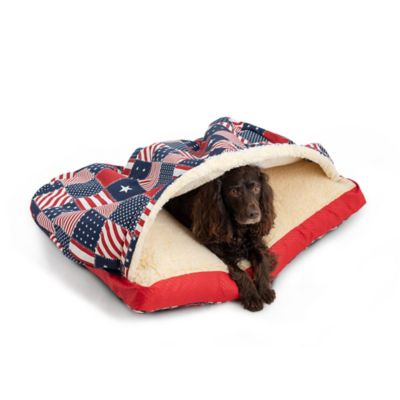 Image showing  Indoor/Outdoor Rectangle Cozy Pet Cave, Starpatch/Red Diamond