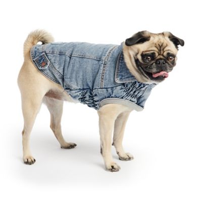 Image showing 2 th GF Pet Denim Dog Jacket, Light Wash