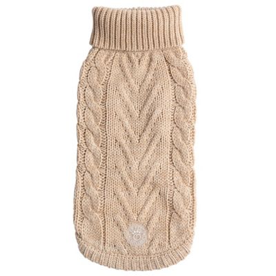 GF Pet Chalet Dog Sweater, Oatmeal