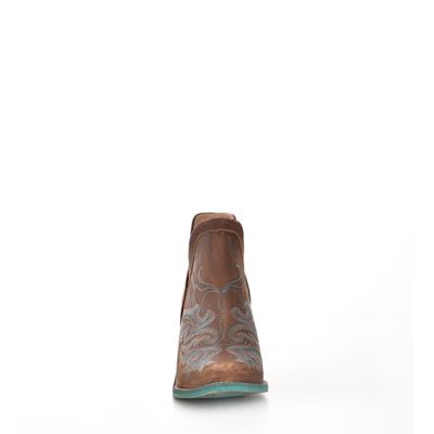 Image showing 1 th Circle G Women's LD Cognac Embroidered Shoes