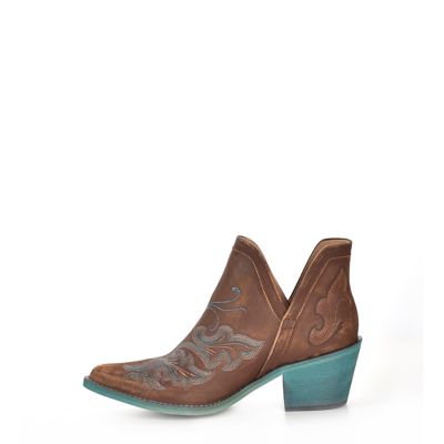 Image showing 4 th Circle G Women's LD Cognac Embroidered Shoes