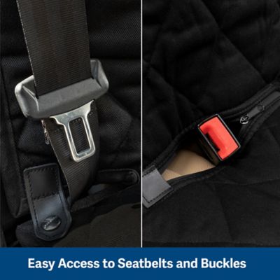 Image showing  Happy Ride Quilted Bench Seat Pet Cover, Black