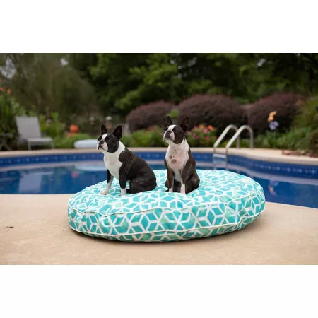 Snoozer Round Indoor/Outdoor Dog Bed Patriotic Pet Apparel & Accessories