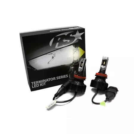 Race Sport Lighting 12V Terminator H11 Fanless LED Conversion Headlight Kit Fog Lights