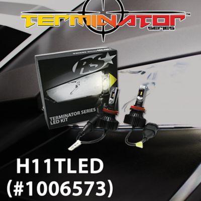 Image showing  12V Terminator H11 Fanless LED Conversion Headlight Kit