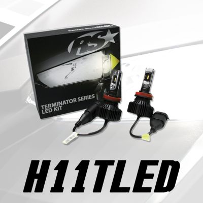 Image showing  12V Terminator H11 Fanless LED Conversion Headlight Kit