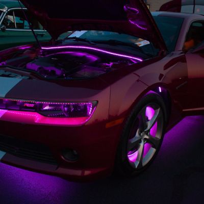 Image showing  2,000-Lumen Underbody LED Solid Aluminum Channel RGB Multicolor Lighting Kit System with Remote Control