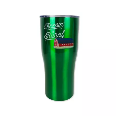 HaynesBesco Group 30 oz Green Barn Stainless Steel Tumbler Keepin' it Rural Tumblers