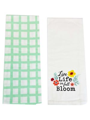 HaynesBesco Group Spring Life in Full Bloom Flour Sack Tea Towel Set, 2 pc.