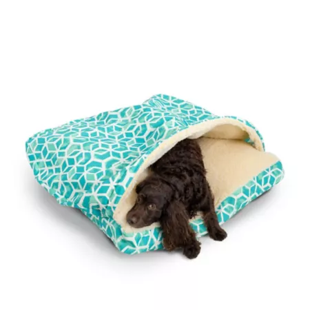 Snoozer Cozy Rectangular Pet Bed Indoor/Outdoor Celtic Sea Salt Covered Dog Beds