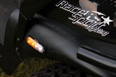 Image showing  White/Amber Switching 6-LED Ultra Slim Flush Mount 19-Flash Pattern Marker Strobe Light