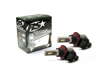 Race Sport Lighting H13 PNP Series Plug-n-play Super LUX LED Replacement Bulbs, RSPNPH13