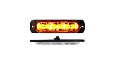 Race Sport Lighting 6-LED Ultra Slim Marker Strobe Light, Amber, RS70016A