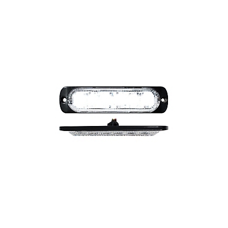 Race Sport Lighting 6-LED Ultra Slim Marker Strobe Light, White, RS70016W