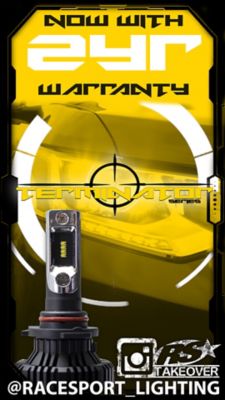 Image showing 9 th Race Sport Lighting Terminator Series H3 Fan-less LED Conversion Headlight Kit