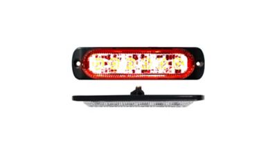 Race Sport Lighting 6-LED Ultra Slim Marker Strobe Light, Red, RS70016R